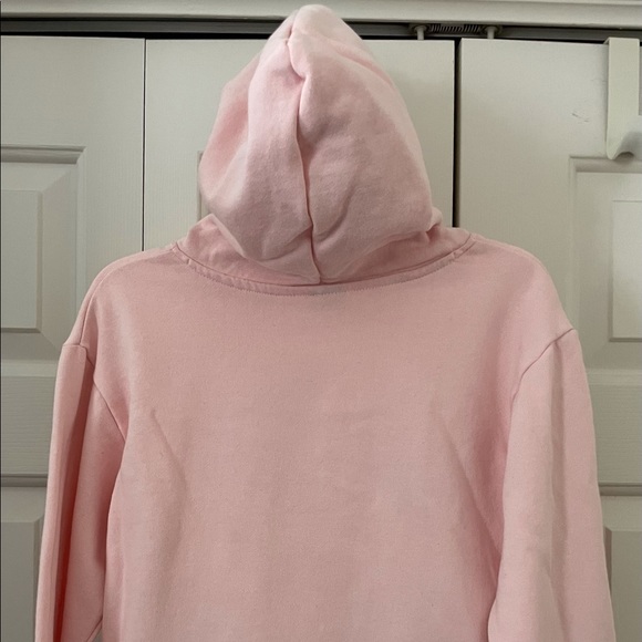 Girls Puma Pink Hoodie With Pockets, Size Large - Picture 4 of 5
